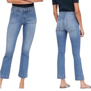 Banana Republic Mid Rise Crop Flare Jean